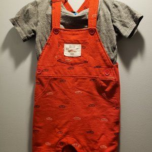 Picapino Car overalls and shirt set